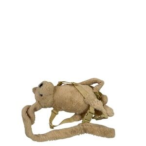 Gold Bug Harness Buddy OS Tan Plush Puppy Dog Safety Leash Kids